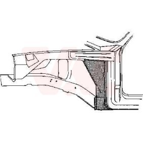 Compre Interior do guarda-lamas da VAN WEZEL 3727453 a um preço baixo por 23,27 €