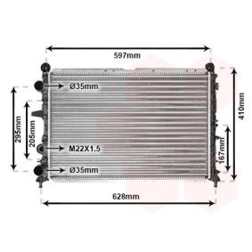 Acquista Radiatore motore da VAN WEZEL 17002096 a buon mercato per soli 134,75 €