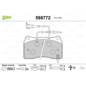 Bremsbeläge 598772 von VALEO günstig für 35,22 € online kaufen