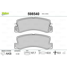 Bremsbeläge für ASTON MARTIN von VALEO