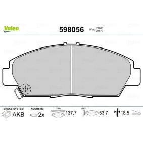 Bremsbeläge 598056 von VALEO günstig für 33,08 € online kaufen