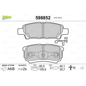 Bremsbeläge 598852 von VALEO günstig für 28,50 € online kaufen