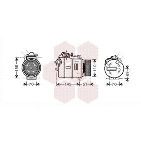 Achetez des Compresseur de climatisation VAN WEZEL 0600K320 à prix pour 1094,94 €