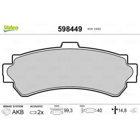 Bremsbeläge 598449 von VALEO günstig für 41,53 € online kaufen