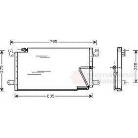 Acquista Condensatore climatizzatore da VAN WEZEL 13005198 a buon mercato per soli 267,65 €