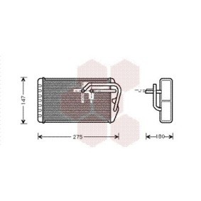 Comprar Radiador de calefacción de VAN WEZEL 02006104 a bajo precio de 239,17 €