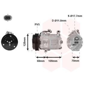 Achetez des Compresseur de climatisation VAN WEZEL 3700K475 à prix pour 444,83 €