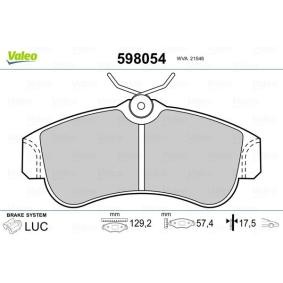 Bremsbeläge 598054 von VALEO günstig für 40,53 € online kaufen