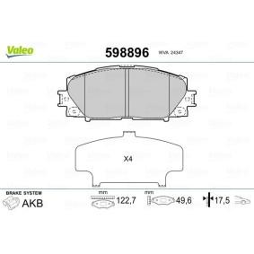 Compre Pastilhas de travão da VALEO 598896 a um preço baixo por 31,21 €