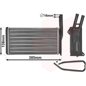 Compre Radiador da chaufage de VAN WEZEL online para ESCORT IV (GAF, AWF, ABFT) a preços moderados