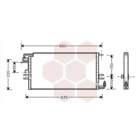 Compre Condensador de ar condicionado de VAN WEZEL online para HILUX V Pick-up (LN_, KZN1_, VZN1_) a preços moderados