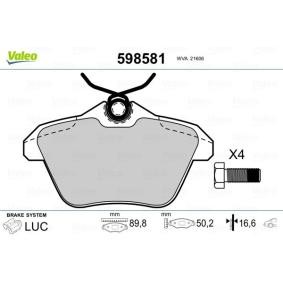 Bremsbeläge 598581 von VALEO günstig für 35,55 € online kaufen