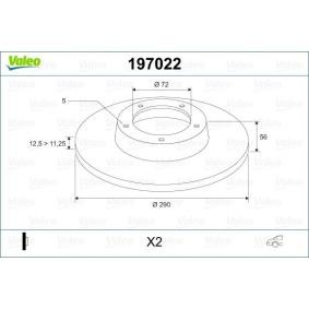 Bremsscheibe 197022 von VALEO günstig für 85,70 € online kaufen