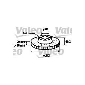 Bremsscheibe 186301 von VALEO günstig für 78,19 € online kaufen