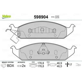 Acquista Kit pastiglie freni da VALEO 598904 a buon mercato per soli 38,43 €