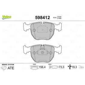 Bremsbeläge 598412 von VALEO günstig für 53,42 € online kaufen