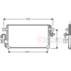 Acquista Radiatore aria condizionata da VAN WEZEL online per Sunny III Hatchback (N14) a prezzi moderati