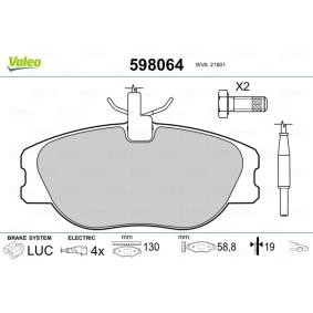 Bremsbeläge 598064 von VALEO günstig für 31,41 € online kaufen