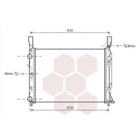 Acquista Radiatore motore da VAN WEZEL 43002469 a buon mercato per soli 68,78 €
