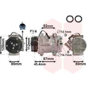 Achetez des Compresseur de climatisation VAN WEZEL 1700K366 à prix pour 394,84 €
