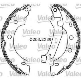 Acquista Kit freno, Freno a tamburo da VALEO 554638 a buon mercato per soli 159,01 €