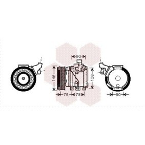 Achetez des Compresseur de climatisation VAN WEZEL 5300K467 à prix pour 819,57 €