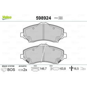 Comprar Juego de pastillas de freno de VALEO 598924 a bajo precio de 42,05 €