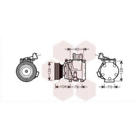 Achetez des Compresseur de climatisation VAN WEZEL 5300K466 à prix pour 901,01 €