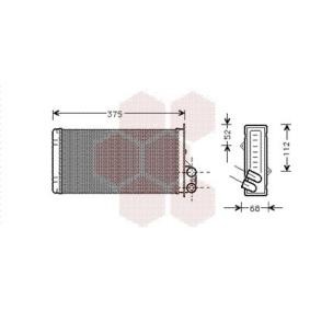 Acquista Scambiatore calore per riscaldamento abitacolo da VAN WEZEL 43006226 a buon mercato per soli 32,69 €