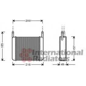 Comprar Radiador de calefacción de VAN WEZEL 01006033 a bajo precio de 111,12 €