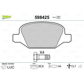 Bremsbeläge 598425 von VALEO günstig für 26,19 € online kaufen