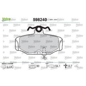 Acquista Kit pastiglie freni da VALEO 598240 a buon mercato per soli 30,82 €