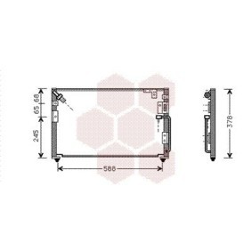 Acquista Condensatore climatizzatore da VAN WEZEL 82005079 a buon mercato per soli 180,30 €