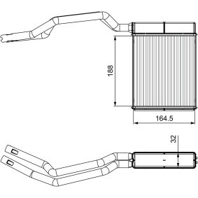 Wärmetauscher, Innenraumheizung 812367 von VALEO günstig für 316,41 € online kaufen