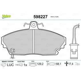 Bremsbeläge 598227 von VALEO günstig für 45,33 € online kaufen