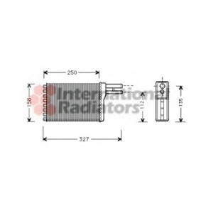 Achetez des Radiateur de chauffage VAN WEZEL 07006048 à prix pour 187,19 €