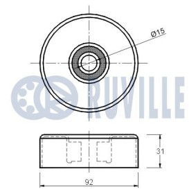 Umlenk- / Führungsrolle, Keilrippenriemen 55092 von RUVILLE günstig für 20,00 € online kaufen
