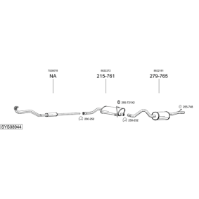 Abgasrohr 823-849 von BOSAL günstig für 193,36 € online kaufen