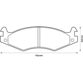 Bremsbeläge 571424J-AS von JURID günstig für 63,27 € online kaufen
