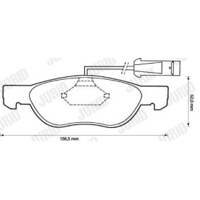 Bremsbeläge 571883D von JURID günstig für 39,09 € online kaufen