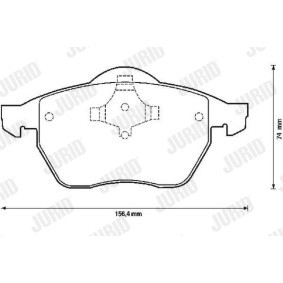 Bremsbeläge 571887J von JURID günstig für 60,67 € online kaufen