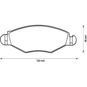Bremsbeläge für CITROËN von JURID