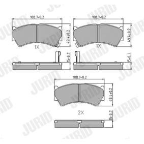 Compre Pastilhas de travão da JURID 572433J a um preço baixo por 25,92 €