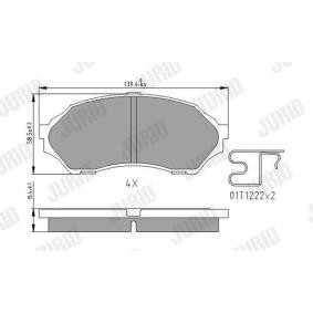 Bremsbeläge 572437J von JURID günstig für 26,33 € online kaufen