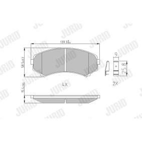 Bremsbeläge 572497J von JURID günstig für 25,67 € online kaufen