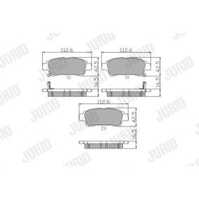 Bremsbeläge 572512J von JURID günstig für 21,66 € online kaufen