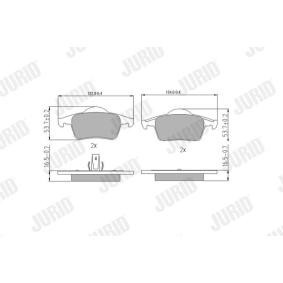 Bremsbeläge 573021J von JURID günstig für 30,20 € online kaufen