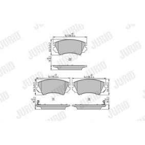 Bremsbeläge 573270J von JURID günstig für 37,71 € online kaufen