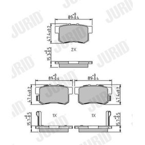 Bremsbeläge 573306J von JURID günstig für 65,71 € online kaufen