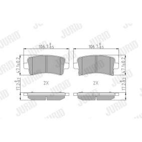 Bremsbeläge 573313J von JURID günstig für 27,00 € online kaufen